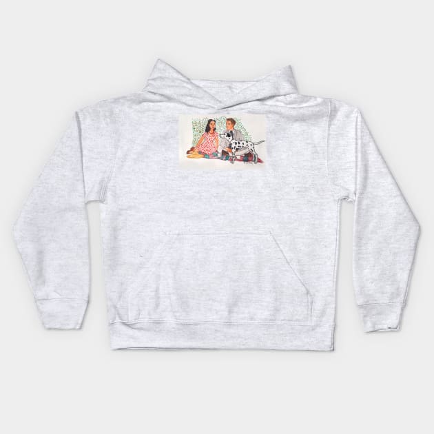 All creatures Great and Small Illustration Kids Hoodie by Le petit fennec